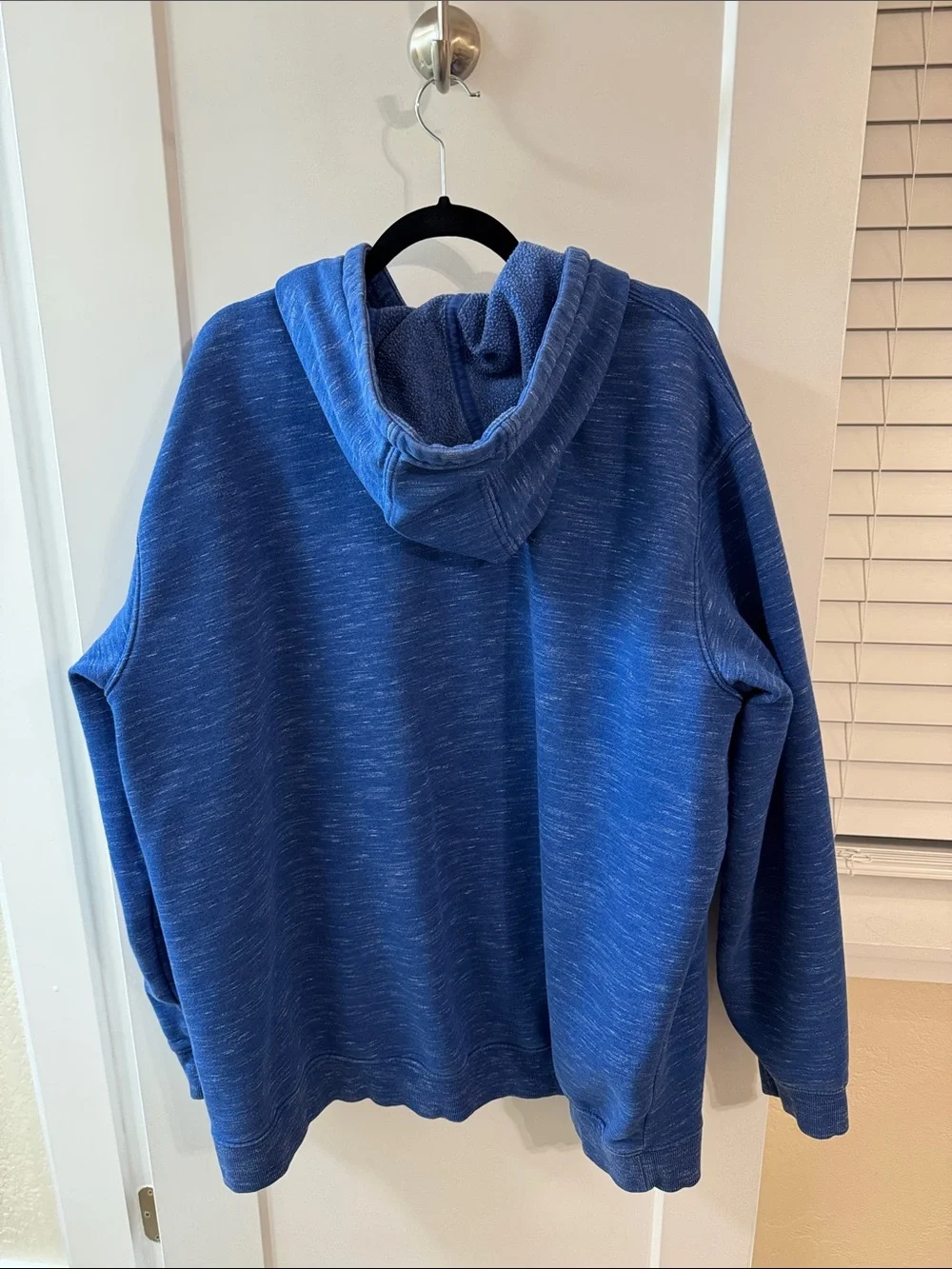 Carhartt Blue Heather Hooded Sweatshirt with Sleeve Logo Size 3XL Loose Fit - Picture 8 of 9